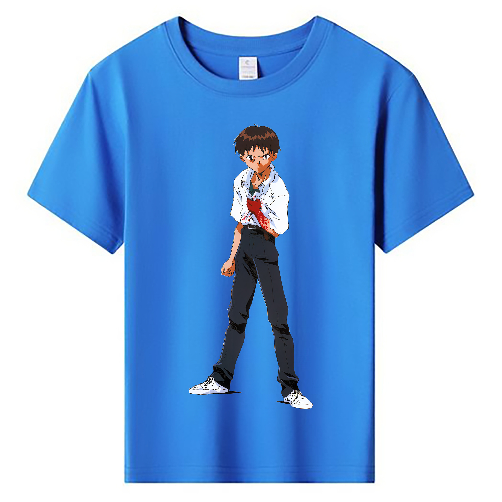 （画像用） EVA 新世紀エヴァンゲリオン 綿100％キッズTシャツ（フロントプリント）